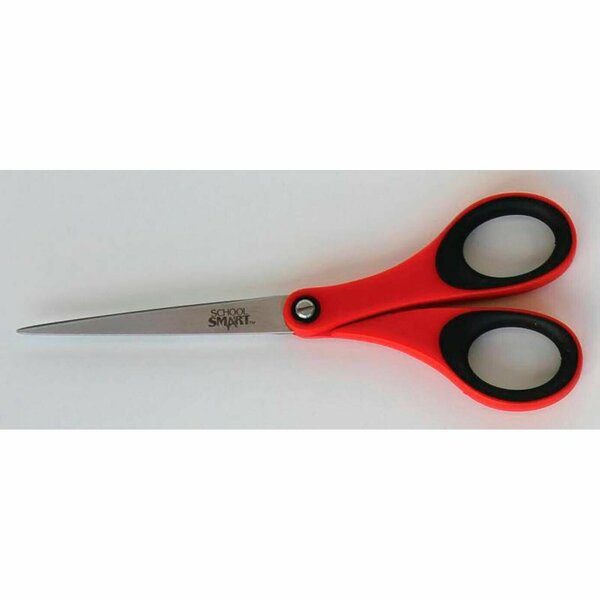 School Smart Straight Stainless Steel Scissors, 7 Inches 084850